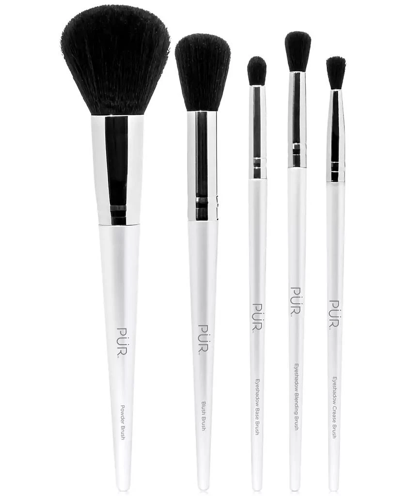 PÜR 5-Pc. Brush Set with Holder 2