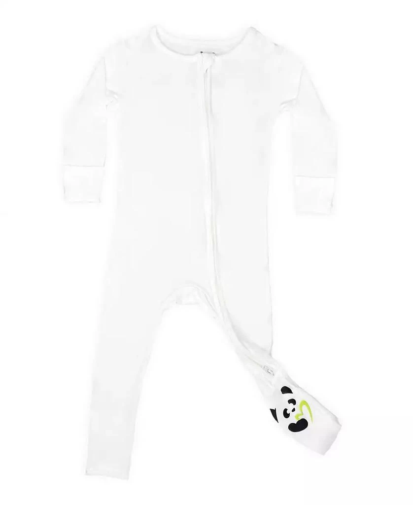 Bellabu Bear Baby Boys or Baby Girls, Baby Milk White Convertible Footie