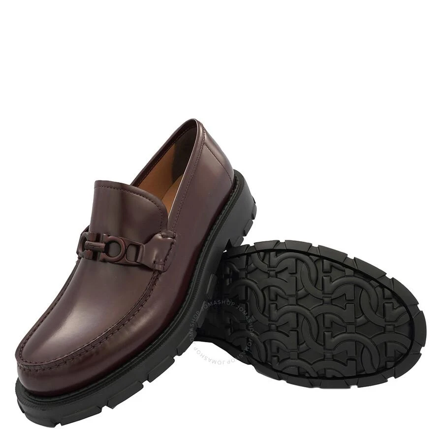 Salvatore Ferragamo Salvatore Ferragamo Men's Purple Gancini Ornament Moccasin 2