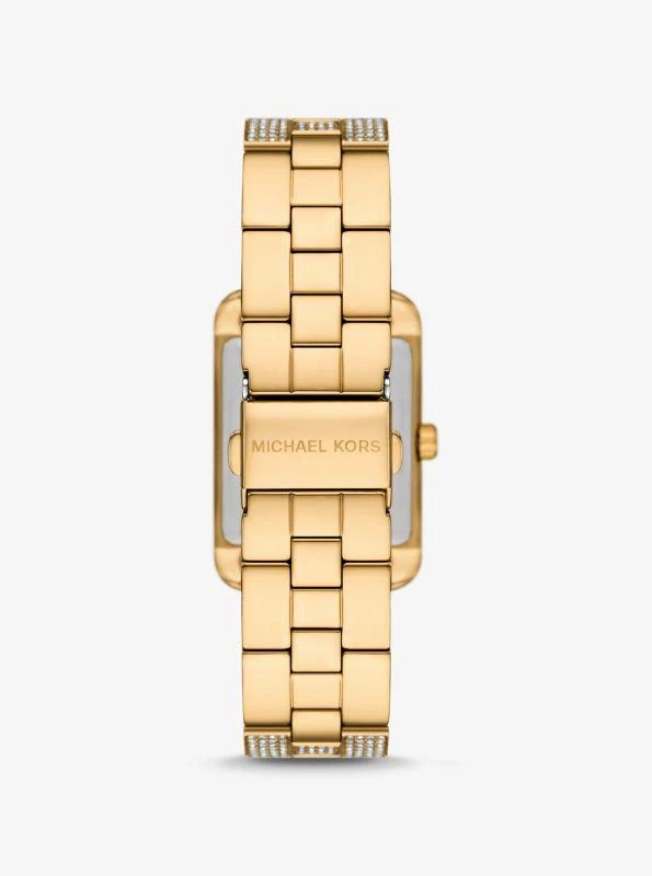 Michael Kors Monroe Pavé Gold-Tone Watch 3