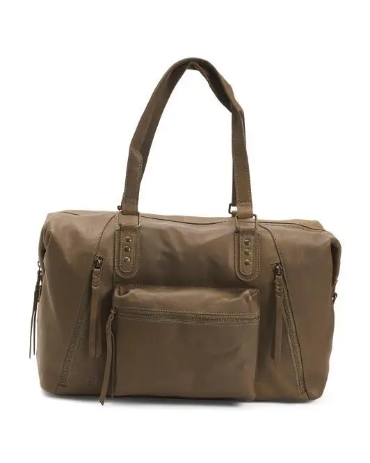 Born Leather Aquarius Multi Pocket Duffel