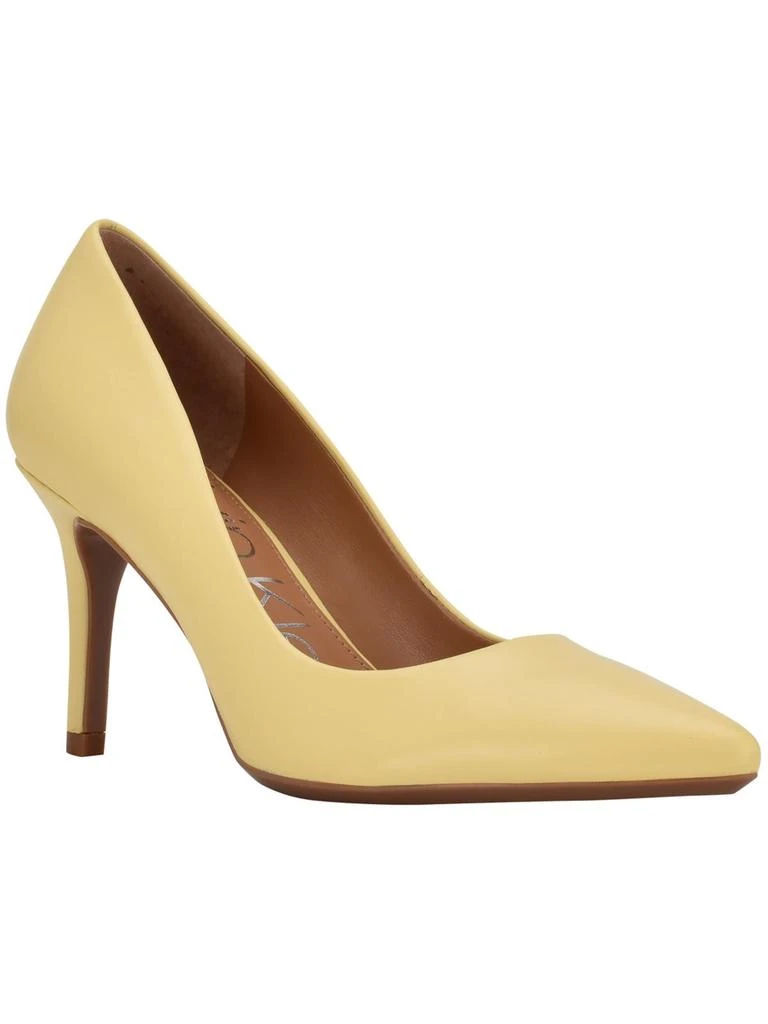 Calvin Klein Gayle Womens Leather Pointed Toe Heels 7