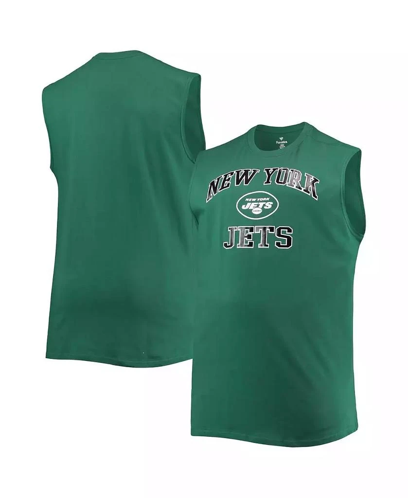 Profile Men's Green New York Jets Big Tall Muscle Tank Top 1