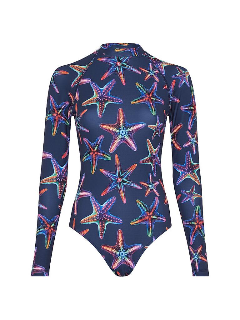 Vilebrequin Disco Stars Mock Turtleneck One-Piece Rashguard