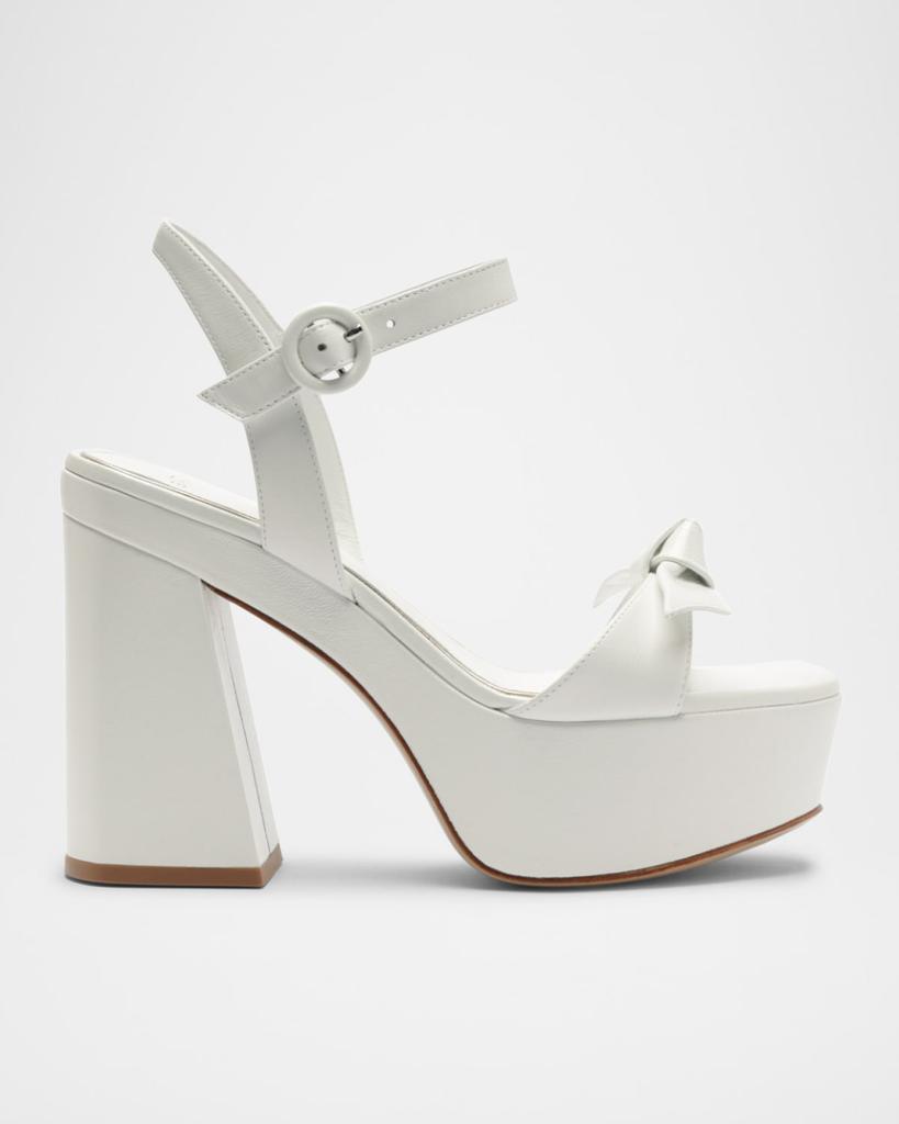 Alexandre Birman Clarita Flare Platform Bridal Sandals