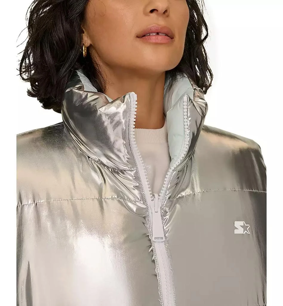 Starter Women's Reversible Zip-Front Puffer Vest 11