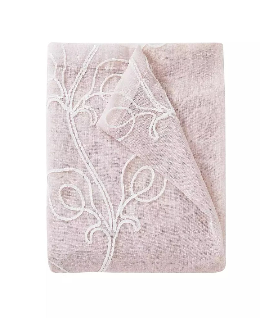 Dainty Home Stella Chenille Embroidederd Shower Curtain, 70" x 72" 3