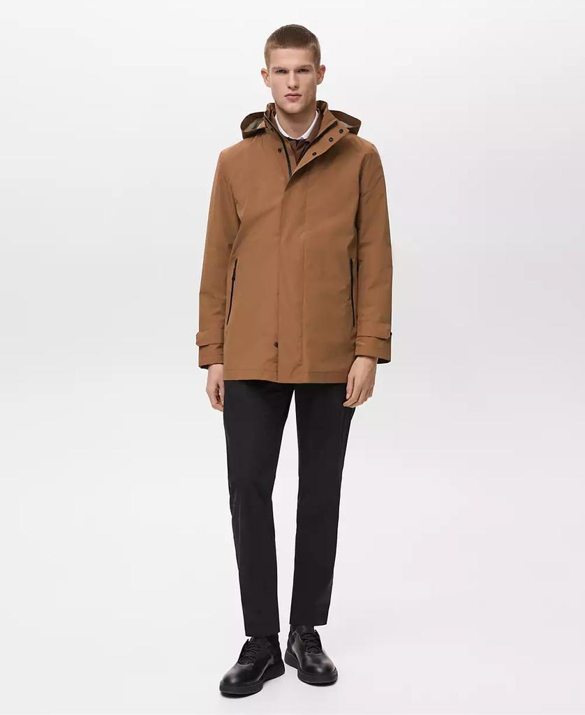 Mango Men's Coolmax Technology Waterproof Parka