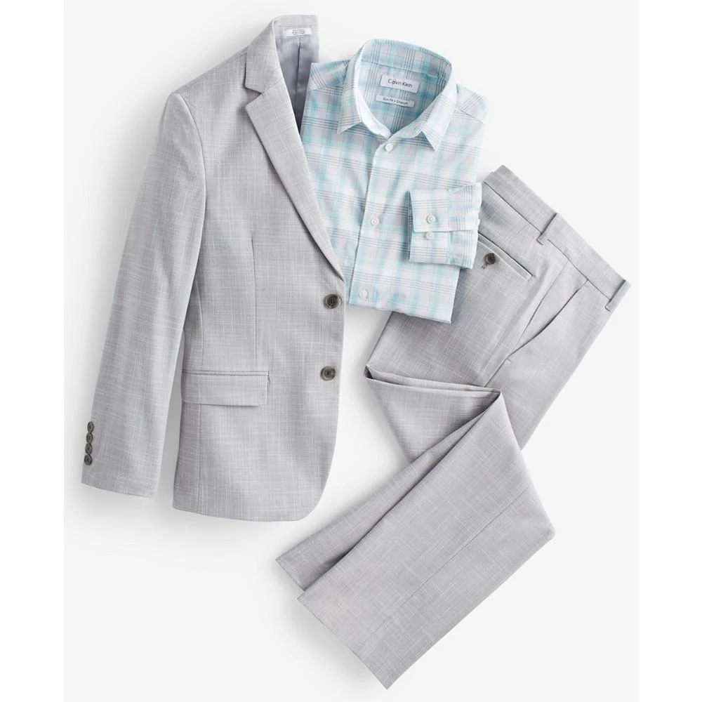 Calvin Klein Big Boys Slim-Fit Stretch Sharkskin Suit Jacket 4
