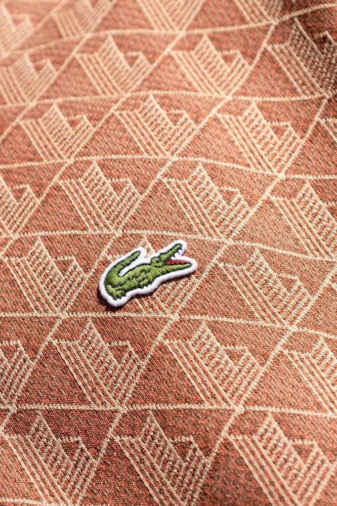 Lacoste Lacoste Monogram Jacquard Classic Fit Polo Shirt 5