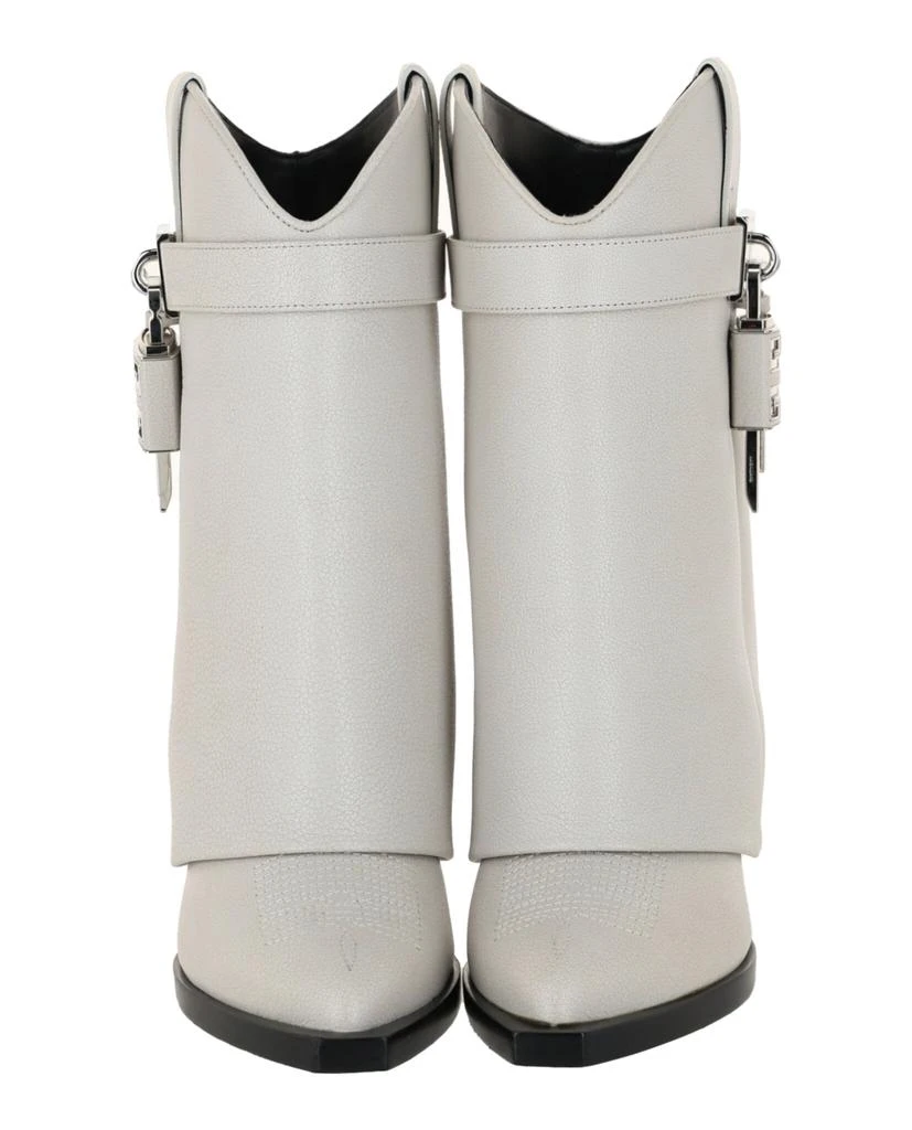Givenchy Shark Lock Cowboy Ankle Boots In Aged Leather 5