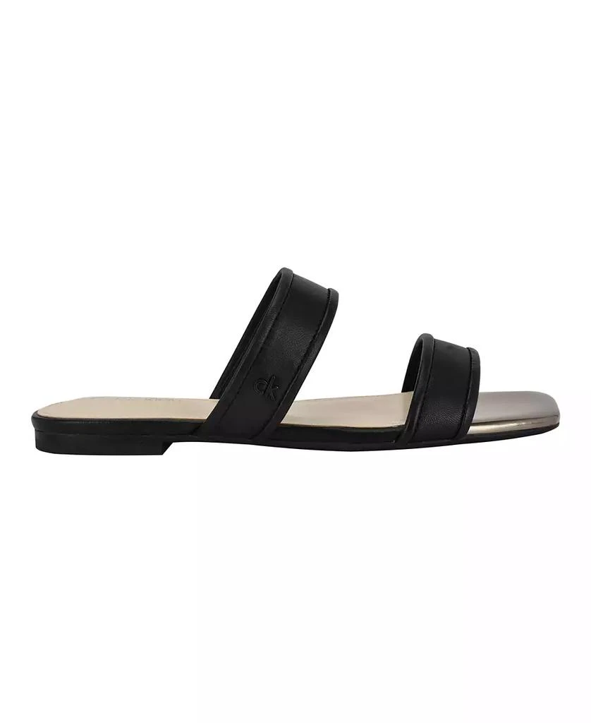 Calvin Klein Women's Felisa Double Band Slip-On Flat Sandals 2
