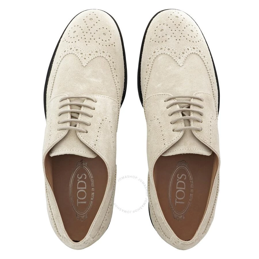 Tod's Men's Wing-Tip Perforations Leather Lace-Up Derby Shoes 3