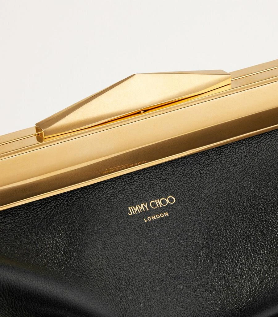 Jimmy Choo Leather Diamond Frame Clutch Bag 5