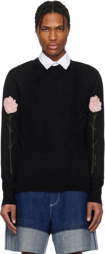 Simone Rocha Black Carnation Sweater 1