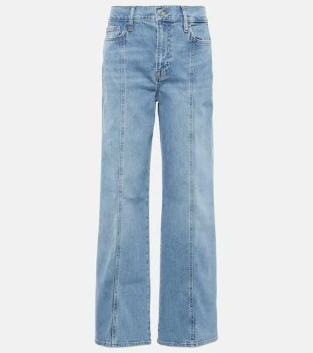 FRAME Le Slim Palazzo high-rise wide-leg jeans 1
