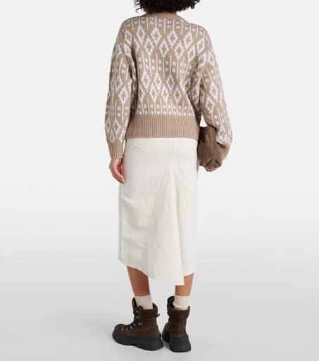 Brunello Cucinelli Jacquard cashmere sweater 3