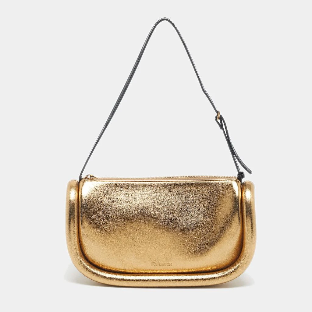 JW Anderson J.W.Anderson Gold Leather Bumper Baguette Bag 1