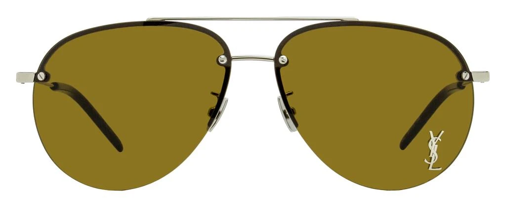 Unisex Pilot Sunglasses Classic 11/F M 006 Silver 63mm – On  display picture 1
