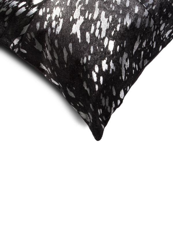 Natural 2-Pack Quattro Metallic Cowhide Pillow Set