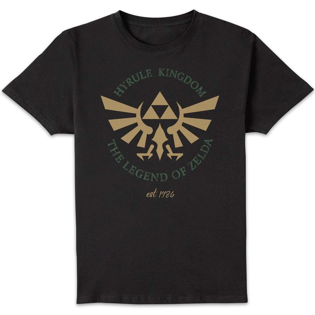 Nintendo The Legend of Zelda Hyrule Kingdom Crest Unisex T-Shirt - Black