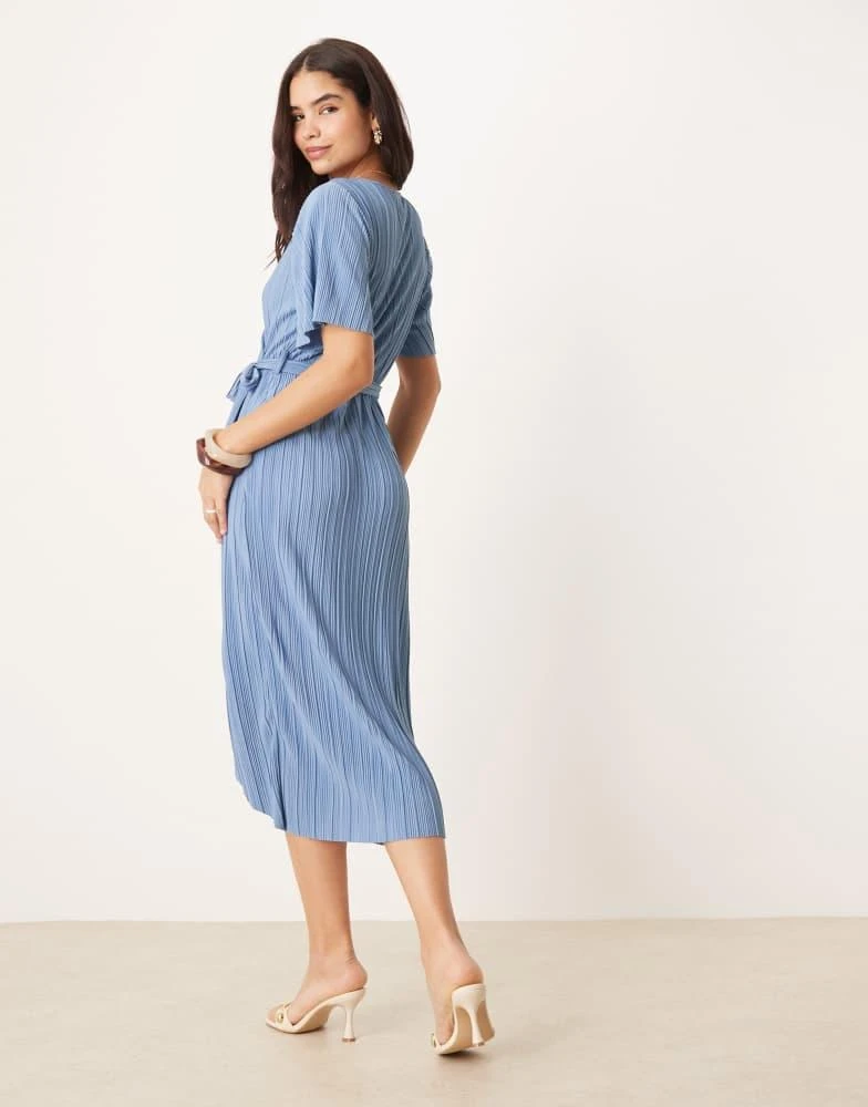 yas midi dress YAS - Satin Wrap Midi Dress - Women - Polyester/Spandex - 8 US