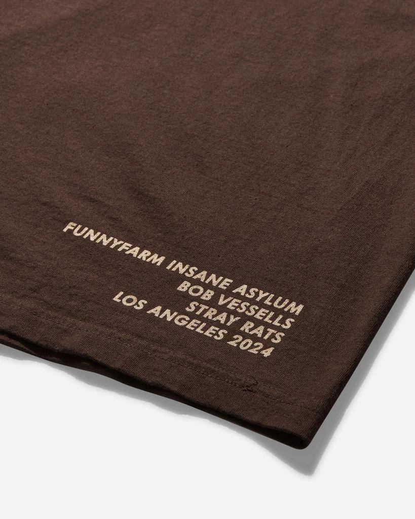 Stray Rats Men's Smoking Rat T-Shirt Brown 4