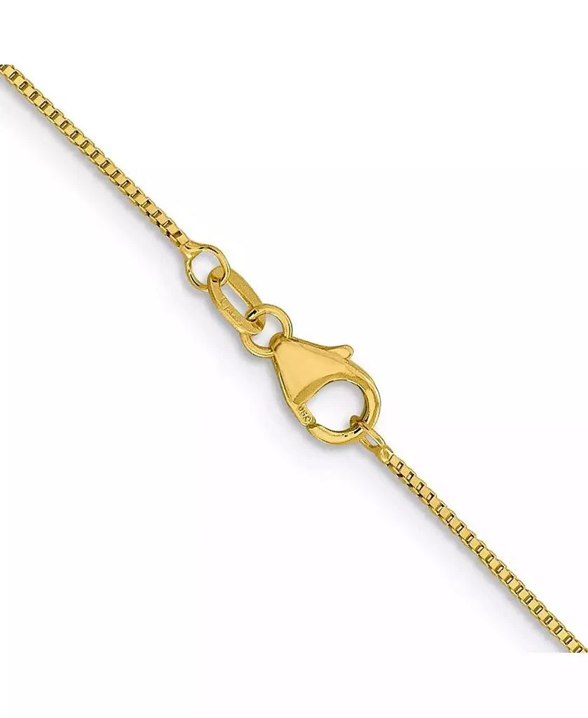 Curata Jewelry Solid 18k Gold Italian 0.7mm Box Chain Necklace 4