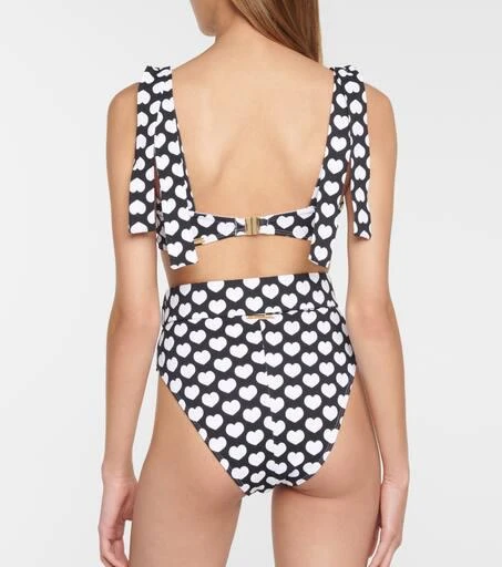 Alexandra Miro Audrey heart-print bikini top 3