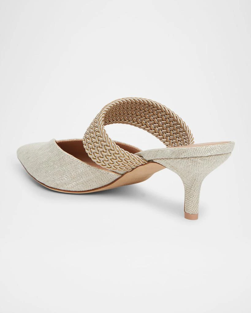 Malone Souliers Maisie Linen Strap Mules 4