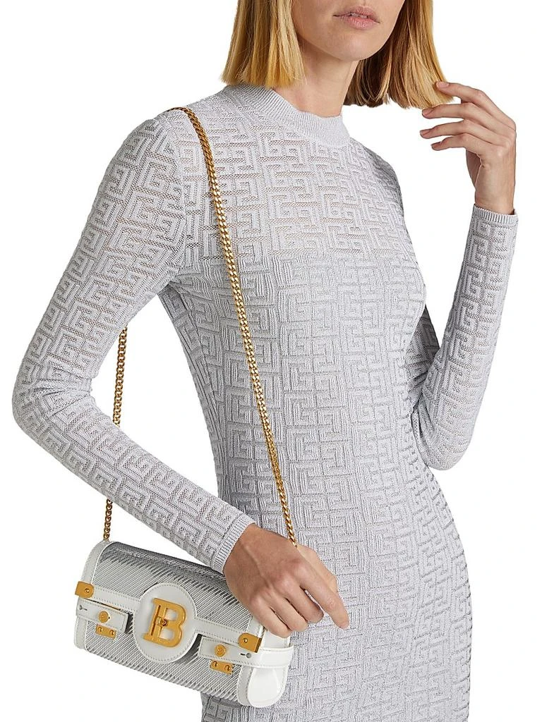 Balmain Glittered Monogram Minidress 6