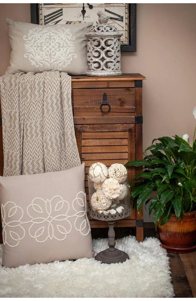 Parkland Alma Transitional Brown 52" x 67" Woven Handloom Throw