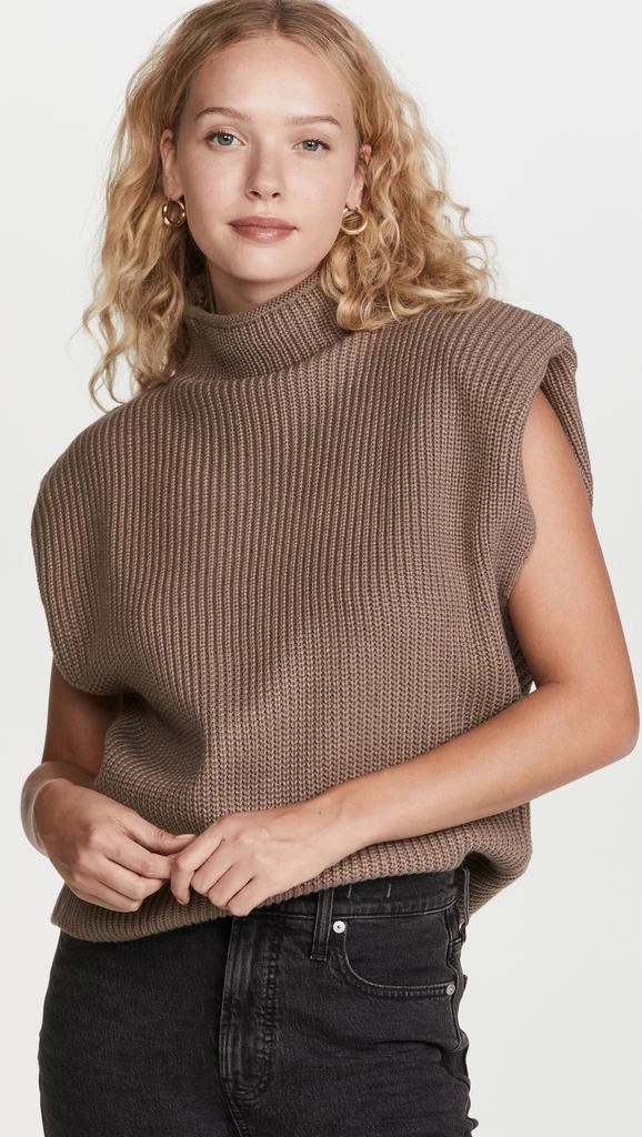 En Saison Sweater Pullover with Shoulder Pads 1