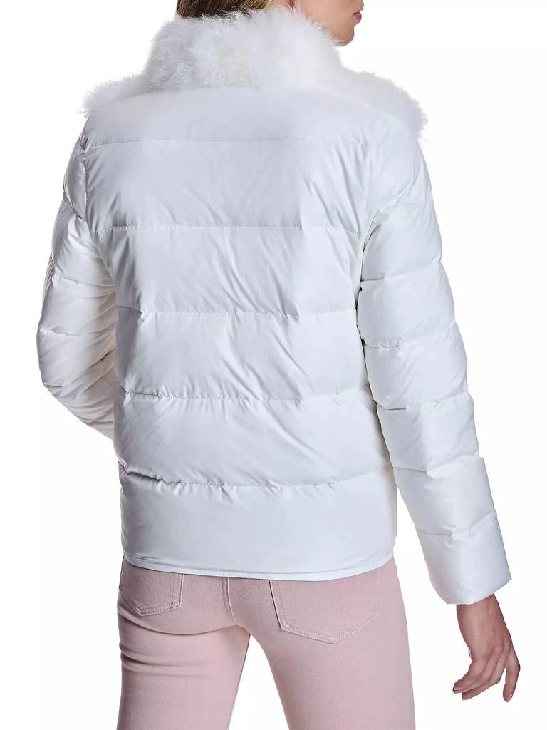 Maximilian Feather Down Fur Trim Jacket 4