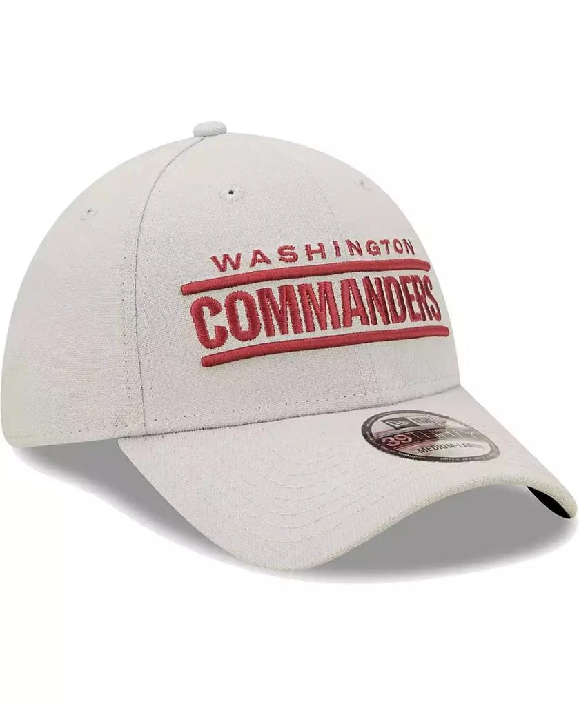 New Era Men's Gray Washington Commanders Wordmark Essential 39THIRTY Flex Hat 4