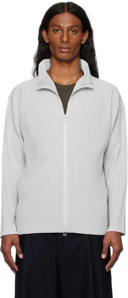 Homme Plissé Issey Miyake Gray Basics Sweater 1