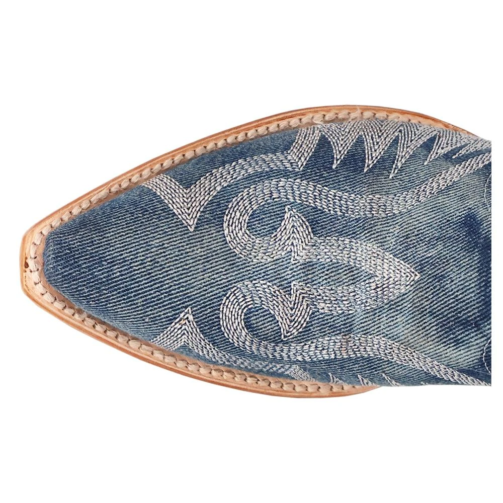 Dan Post Boots Denim Darlin Snip Toe Cowboy Boots 4