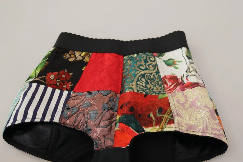 Dolce & Gabbana Dolce & Gabbana Multicolor Patchwork Jacquard Nylon Shorts 6