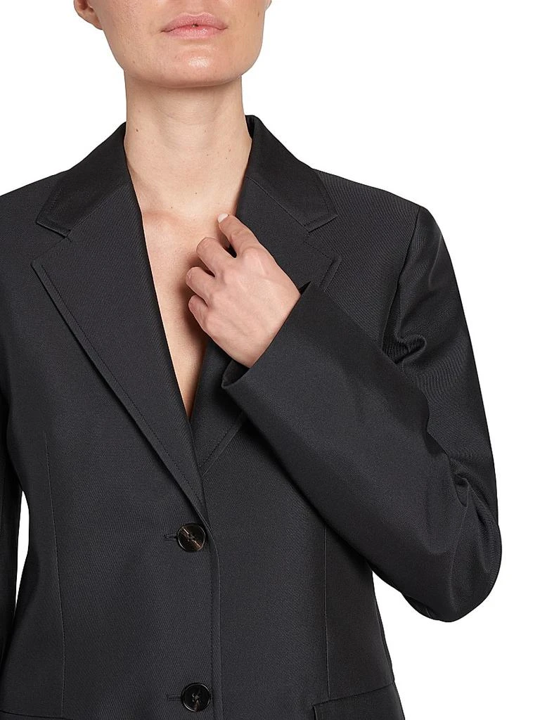Jil Sander Gabardine Silk-Blend Tailored Blazer 6