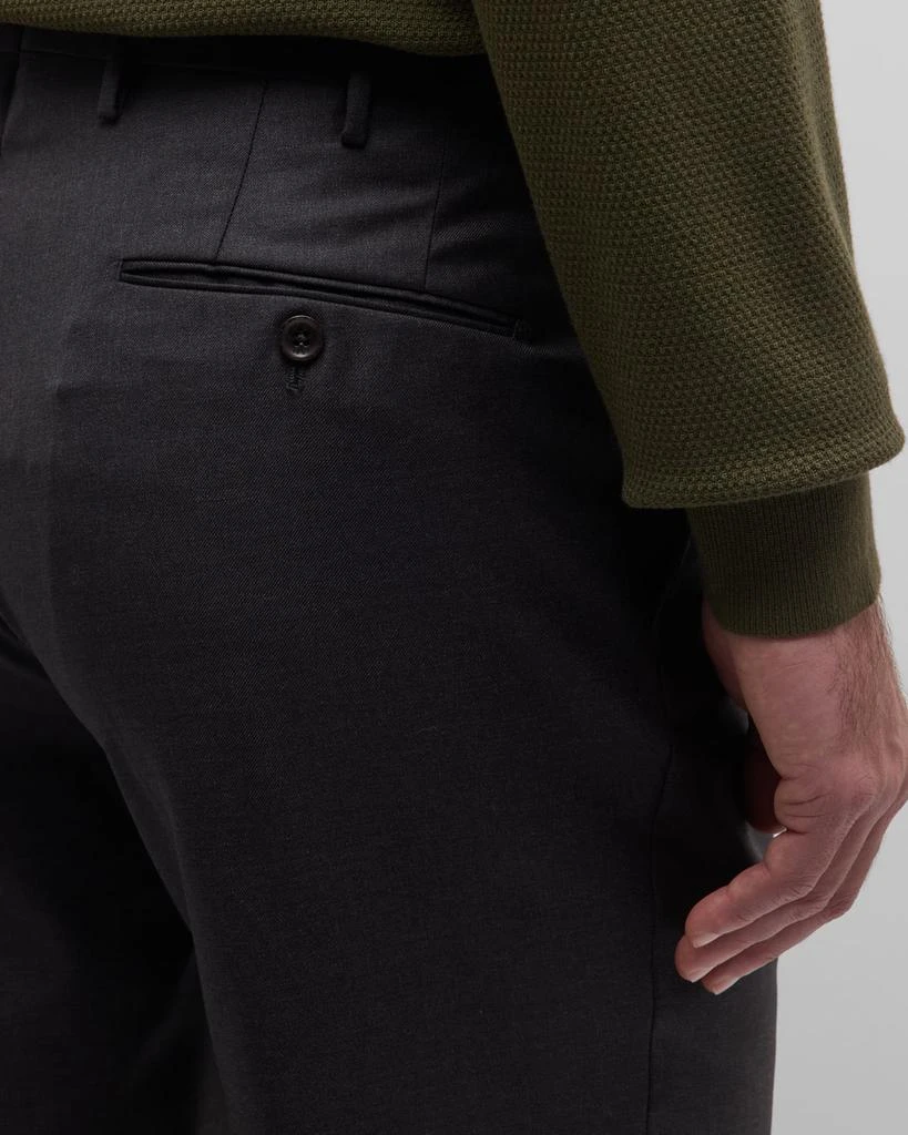 Incotex Ivory Men's Batavia Stretch Twill Dress Pants 7