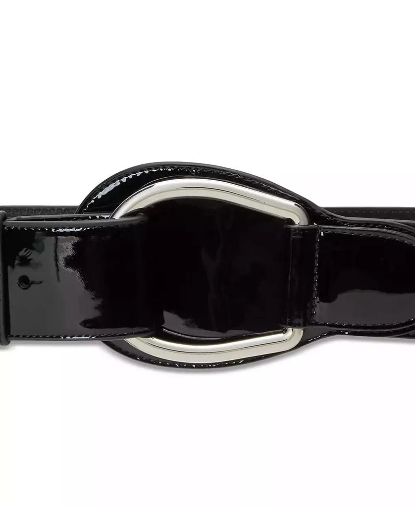 Ralph Lauren Women's Patent Leather Wide D-Ring Belt 2
