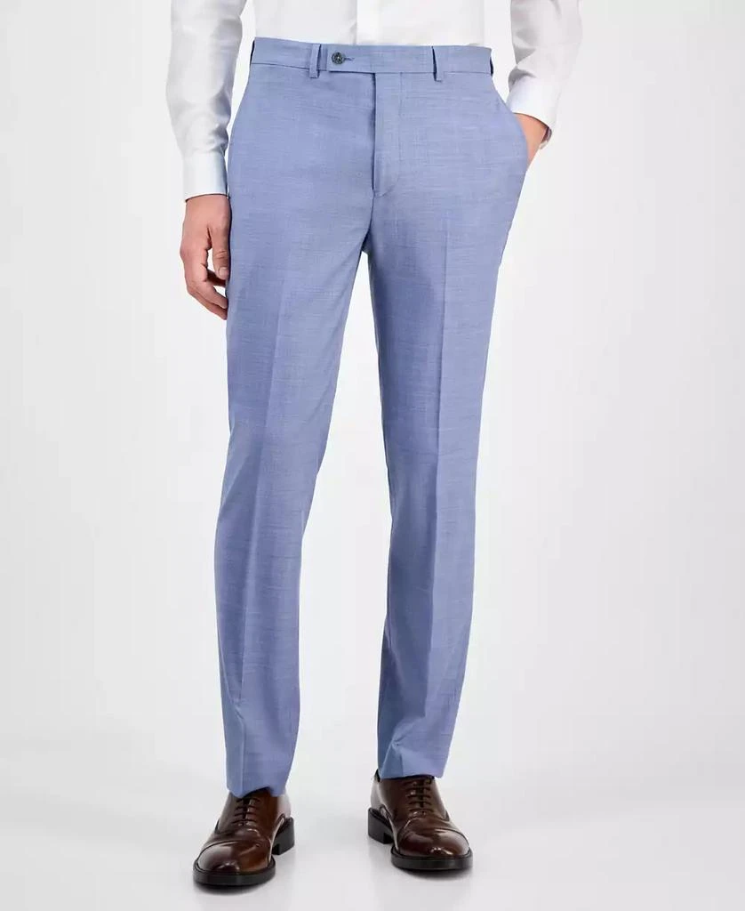 Calvin Klein Men's Slim-Fit Wool-Blend Stretch Suit Pants 3
