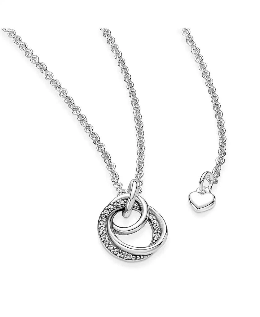 PANDORA Family Always Encircled Sparkling Cubic Zirconia Pave Pendant Necklace 3