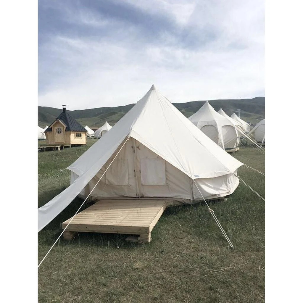Streamdale Furniture Streamdale Canvas Bell Tent - 4 Season Glamping Yurt - Family Camping 4