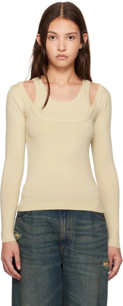 Gimaguas SSENSE Exclusive Beige Étoile Sweater 1