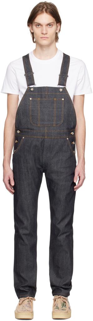 Naked & Famous Denim Indigo Weird Guy Overalls