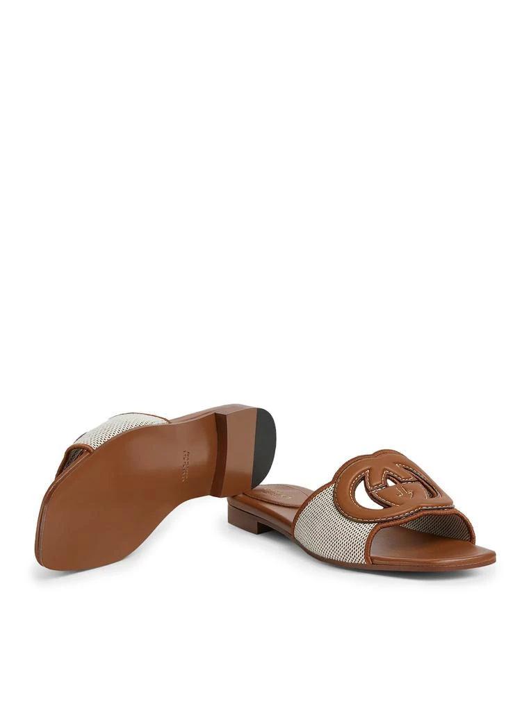 Gucci WOMEN`S SLIDER SANDAL WITH GG CROSS 5