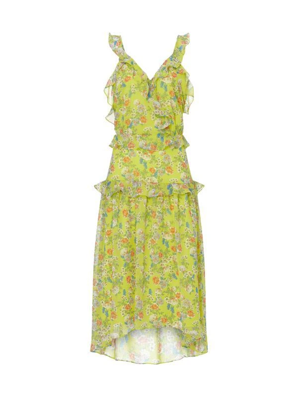 MARISSA WEBB Ruffle Floral Midi Dress 4