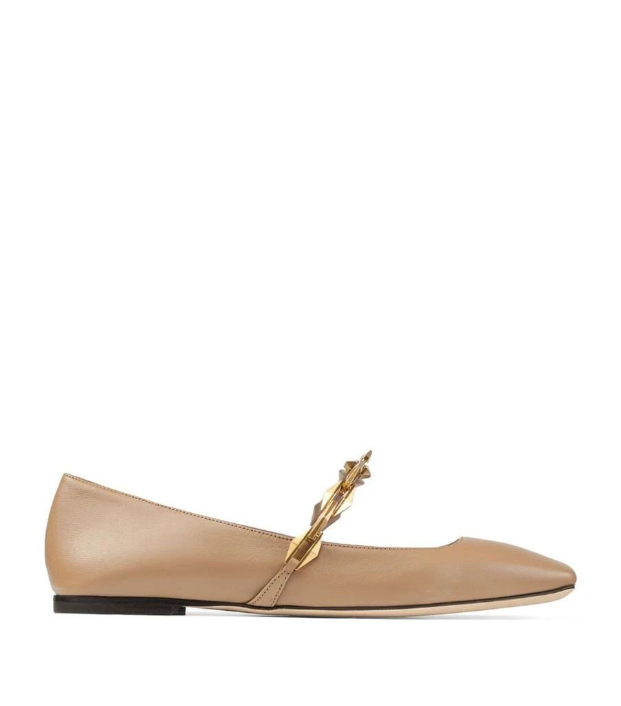 Jimmy Choo Diamond Tilda Leather Ballet Flats 1