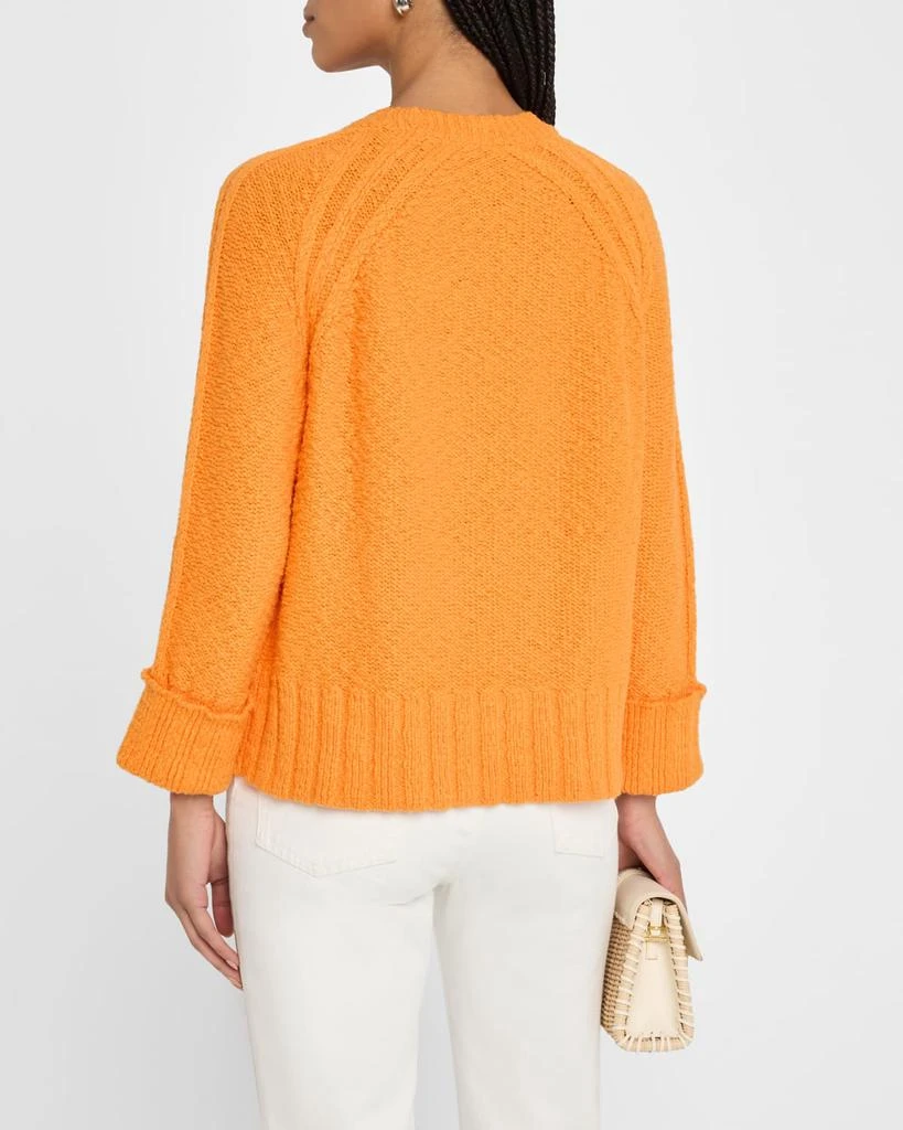 Autumn Cashmere Raglan-Sleeve Crewneck Cotton Sweater 3